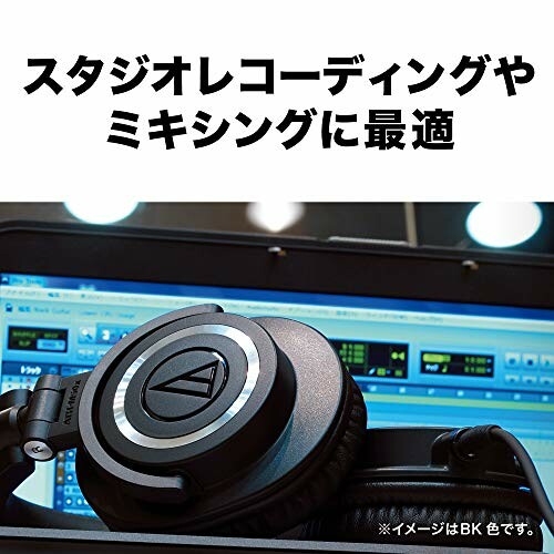 Studio headphones in front of audio editing software screen