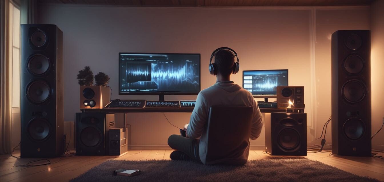 Audiophile listening to music