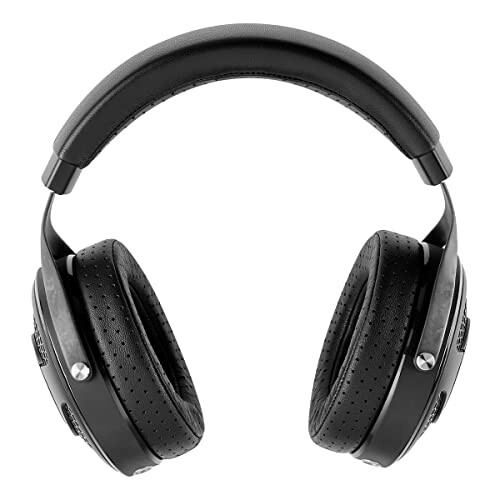 Black over-ear headphones with cushioned ear pads